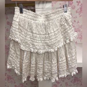 Loveshackfancy size M lace skirt